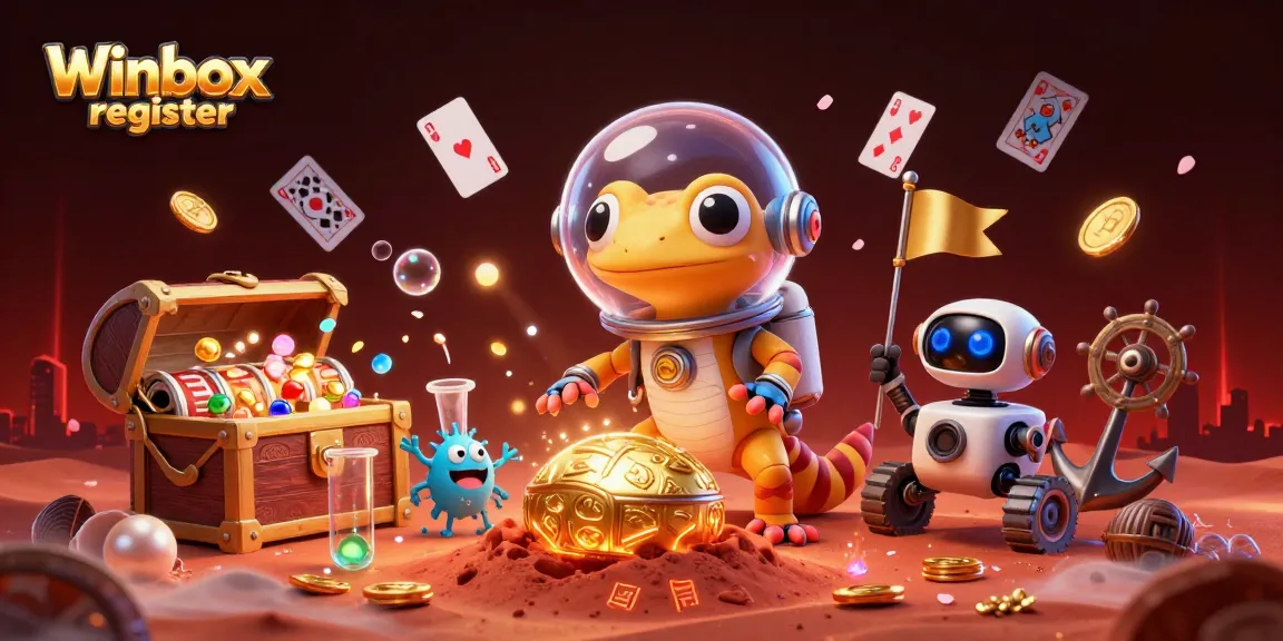 Spin the reel with Winbox register and unveil exciting casino treasures in a vibrant 3D scene.